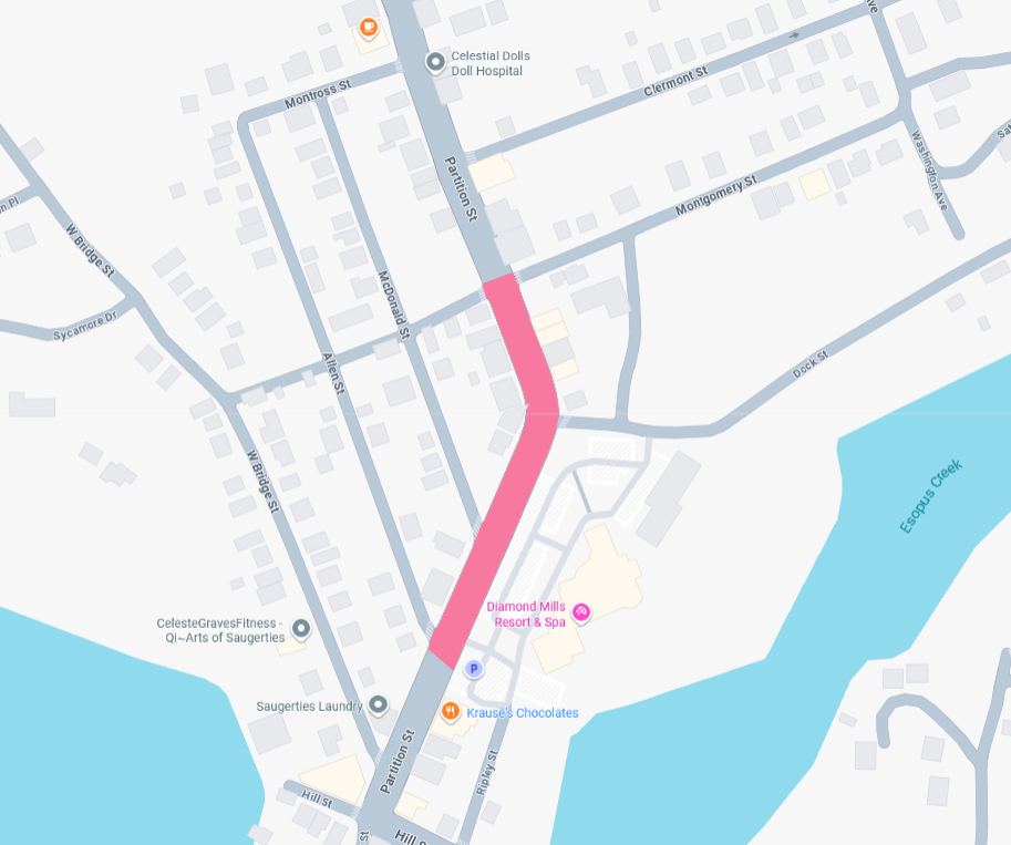 Map B - Montgomery Street to Allen Street
