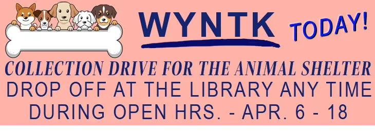 Animal Shelter Collection Drive - Library TODAY.webp